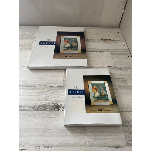 Burnes State Street silver and gold framed 8x10 and 5x7 NWT - Picture 1 of 5
